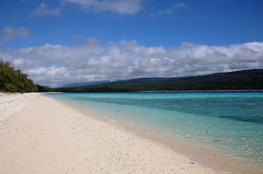 A quiet white-sand beach on the Lautém coast at Jaco Island