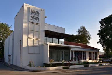 The modern white building of the Timorese Resistance Archive and Museum in Dili